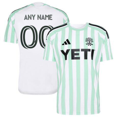 Austin FC adidas 2026 The Rooted Kit Replica Custom Jersey - White - Front View