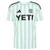 Austin FC adidas 2026 The Rooted Kit Replica Custom Jersey - White - Side View