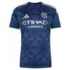 New York City FC adidas 2026 The All Nations Kit Replica Custom Jersey - Blue - Side View