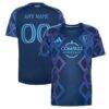 Sporting Kansas City adidas 2026 The 18th & Vine Kit Replica Custom Jersey - Blue - Front View