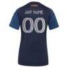 New York City FC adidas Women's 2026 The All Nations Kit Replica Custom Jersey - Blue - Detail View