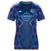 Sporting Kansas City adidas Women's 2026 The 18th & Vine Kit Replica Custom Jersey - Blue - Side View