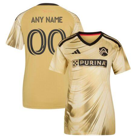 St. Louis CITY SC adidas Women's 2026 The Tina Turner Kit Replica Custom Jersey - Yellow - Front View