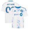 CF Montreal adidas Youth 2026 The Procure Jersey Replica Custom Jersey - White - Front View
