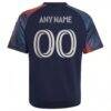Houston Dynamo FC adidas Youth 2026 Mission Control Replica Custom Jersey - Blue - Detail View