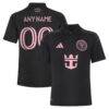 Inter Miami CF adidas Youth 2026 Presagio Replica Custom Jersey - Black - Front View