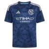 New York City FC adidas Youth 2026 The All Nations Kit Replica Custom Jersey - Blue - Side View