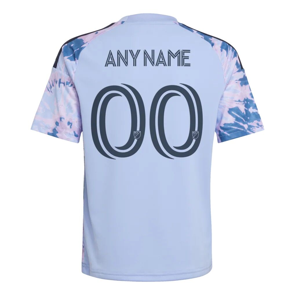 San Jose Earthquakes adidas Youth 2026 The Dead Kit Replica Custom Jersey - Light Blue