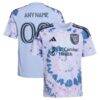 San Jose Earthquakes adidas Youth 2026 The Dead Kit Replica Custom Jersey - - Front View