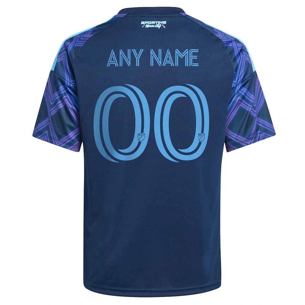 Sporting Kansas City adidas Youth 2026 The 18th & Vine Kit Replica Custom Jersey