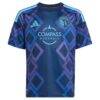 Sporting Kansas City adidas Youth 2026 The 18th & Vine Kit Replica Custom Jersey - Blue - Side View