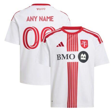 Toronto FC adidas Youth 2026 Winter Kit Replica Custom Jersey - White - Front View