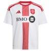 Toronto FC adidas Youth 2026 Winter Kit Replica Custom Jersey - White - Side View