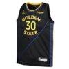 Stephen Curry Golden State Warriors Jordan Brand Youth Swingman Player Jersey - Black - Back View
