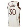 Stephen Curry Golden State Warriors Nike Youth Swingman Finished Badge Player Jersey - City Edition - - Detail View