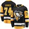 Stuart Skinner Pittsburgh Penguins Fashion7 Home Breakaway Jersey - Black - Front View