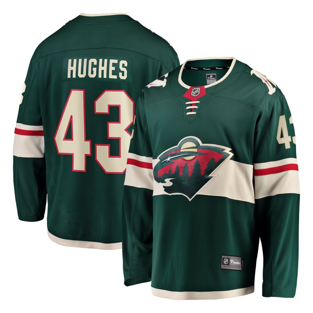 Quinn Hughes Minnesota Wild Fashion7 Home Breakaway Jersey