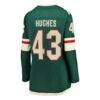 Quinn Hughes Minnesota Wild Fashion7 Women's Home Breakaway Jersey - Green - Detail View