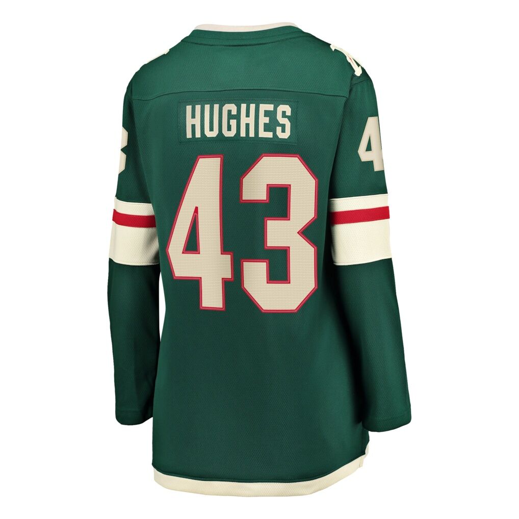 Quinn Hughes Minnesota Wild Fashion7 Women's Home Breakaway Jersey