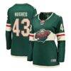 Quinn Hughes Minnesota Wild Fashion7 Women's Home Breakaway Jersey - Green - Front View