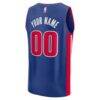 Detroit Pistons Fashion7 Fast Break Custom Jersey - Blue - Detail View