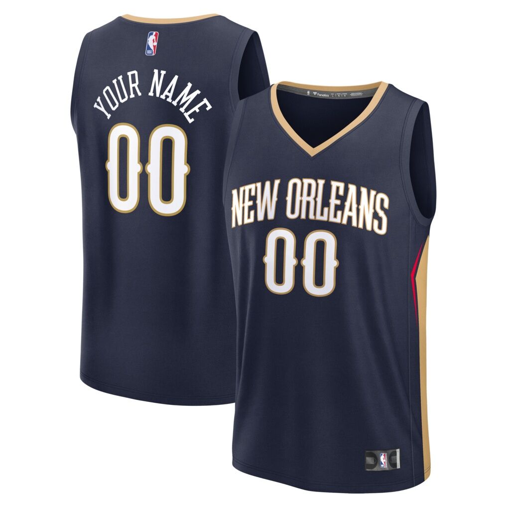 New Orleans Pelicans Fashion7 Fast Break Custom Jersey - Icon Edition