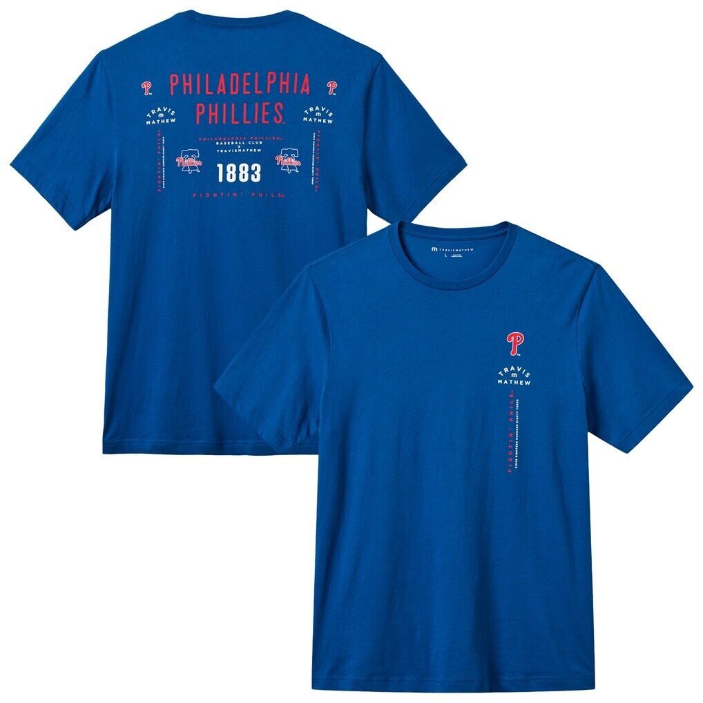 Philadelphia Phillies TravisMathew Base Hit Bliss T-Shirt - Royal