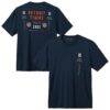 Detroit Tigers TravisMathew Base Hit Bliss T-Shirt - Navy - Front View