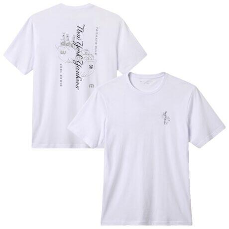 New York Yankees TravisMathew Dugout Dreams T-Shirt - White - Front View
