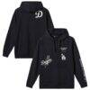 Los Angeles Dodgers TravisMathew Foul Proof Tri-Blend Hoodie - Black - Front View