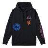 New York Mets TravisMathew Foul Proof Tri-Blend Hoodie - Black - Side View