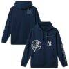 New York Yankees TravisMathew Foul Proof Tri-Blend Hoodie - Navy - Front View