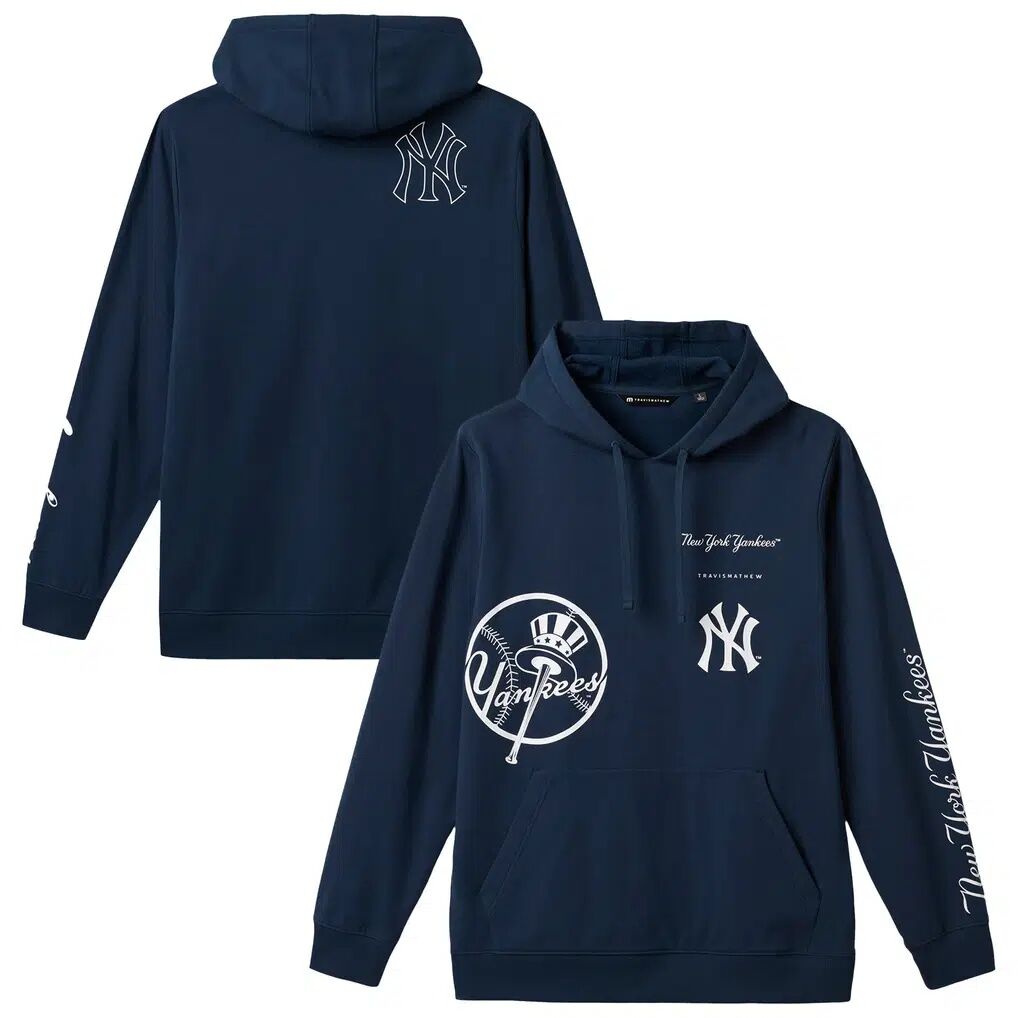 New York Yankees TravisMathew Foul Proof Tri-Blend Hoodie