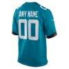 Jacksonville Jaguars Nike Custom Game Jersey - Teal - Detail View
