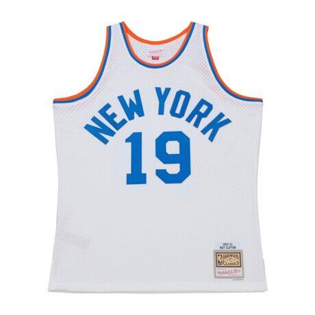Nathaniel Clifton New York Knicks Mitchell & Ness 1950-51 Pioneers Swingman Jersey - White - Front View