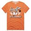 Houston Dynamo FC Homage Unisex MLS x Peanuts Snoopy Graphic Tri-Blend T-Shirt - Orange - Front View