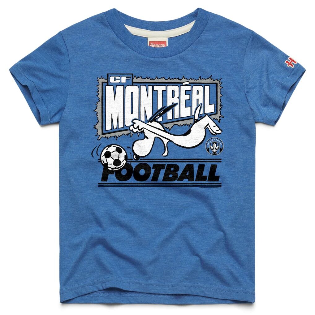CF Montreal Homage Youth MLS x Peanuts Snoopy Graphic Tri-Blend T-Shirt
