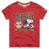 New York Red Bulls Homage Youth MLS x Peanuts Snoopy Graphic Tri-Blend T-Shirt - Red - Front View