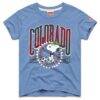 Colorado Rapids Homage Youth MLS x Peanuts Snoopy Graphic Tri-Blend T-Shirt - - Front View