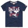 FC Dallas Homage Youth MLS x Peanuts Snoopy Graphic Tri-Blend T-Shirt - Navy - Front View