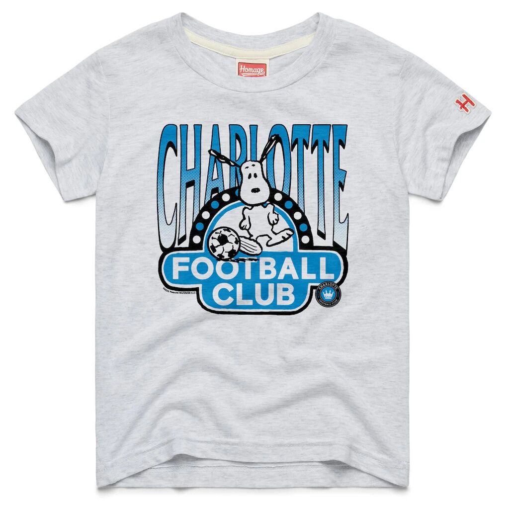 Charlotte FC Homage Youth MLS x Peanuts Snoopy Graphic Tri-Blend T-Shirt