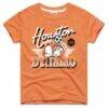 Houston Dynamo FC Homage Youth MLS x Peanuts Snoopy Graphic Tri-Blend T-Shirt - Orange - Front View