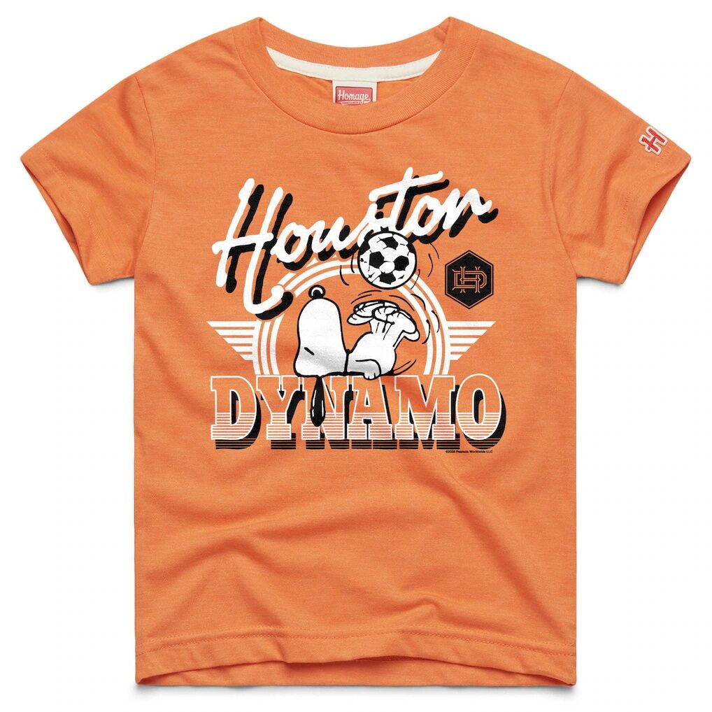 Houston Dynamo FC Homage Youth MLS x Peanuts Snoopy Graphic Tri-Blend T-Shirt