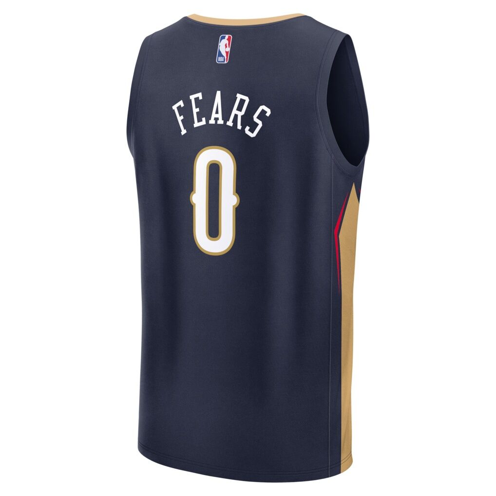 Jeremiah Fears New Orleans Pelicans Fashion7 Fast Break Replica Jersey - Navy - Icon Edition