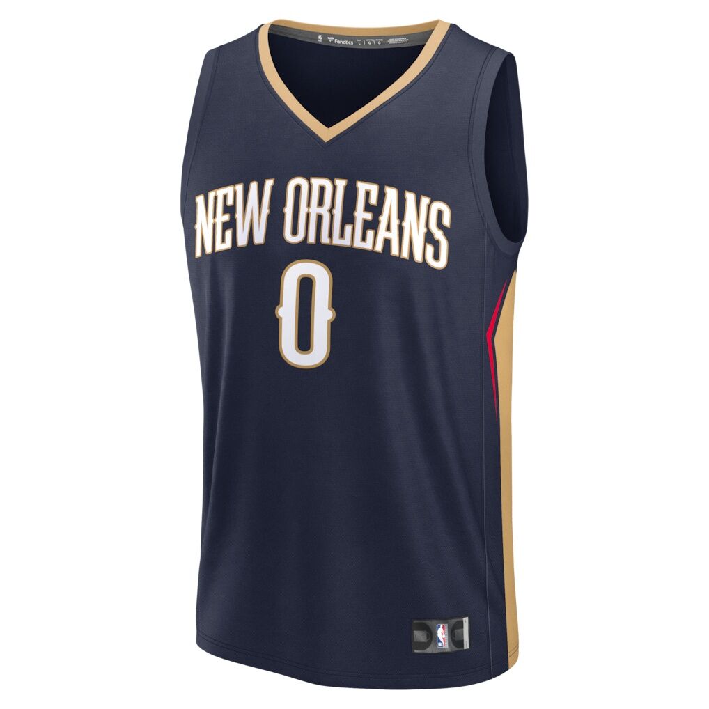 Jeremiah Fears New Orleans Pelicans Fashion7 Fast Break Replica Jersey - Navy - Icon Edition