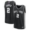 Dylan Harper San Antonio Spurs Fashion7 Fast Break Jersey - Black - - Front View