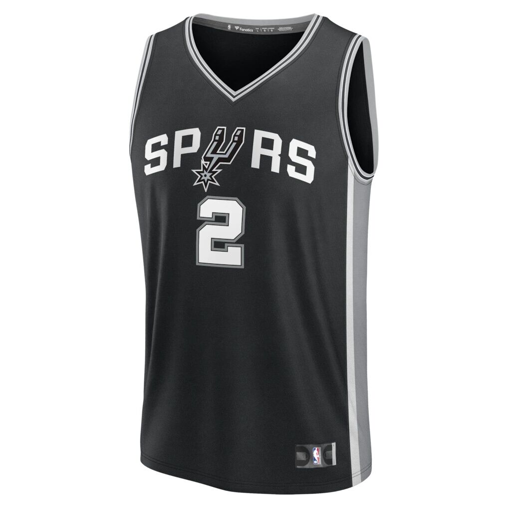 Dylan Harper San Antonio Spurs Fashion7 Fast Break Jersey - Black - Icon Edition