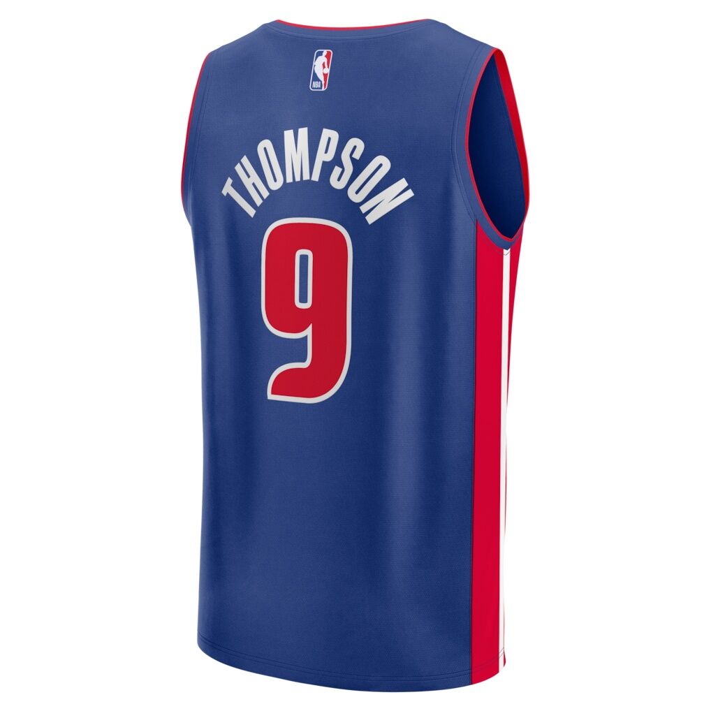 Ausar Thompson Detroit Pistons Fashion7 Fast Break Jersey - Blue - Icon Edition