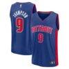 Ausar Thompson Detroit Pistons Fashion7 Fast Break Jersey - Blue - - Front View