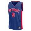 Ausar Thompson Detroit Pistons Fashion7 Fast Break Jersey - Blue - - Side View